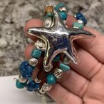 Periwinkle By Barlow Silver Tone Starfish Costume Bracelet NWT $19 Please Read Photo 6