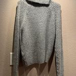 Garage Women’s Cozy Gray Ribbed Chunky Turtleneck Sweater Size XS Photo 7