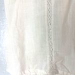 ZARA  S Smocked Sleeveless Embroidered White Lace Trim Top Photo 3