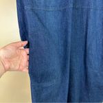 J Jill Blue Denim Long Roll Tab Sleeve Shirt Dress Medium Photo 5