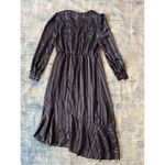 NWT! Adyson Parker Black Iris Indigo Stripe Long Sleeve Asymmetrical Hem Large Blue Photo 9