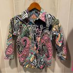 Ralph Lauren Cute paisley floral bright cheery 3/4 sleeve blouse cotton quality Photo 8