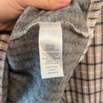 Talbots  Grey Check Knit Long Sleeve Shirt Bow Accent Photo 7