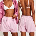 Free People Day to Day Boxer Shorts in Pink Combo Size Medium Photo 9
