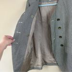 Vintage Emily Houndstooth Black & White Double Breasted Jacket Blazer 10 Photo 1