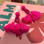 Hot Pink Tassel Oversized Earring Photo 0