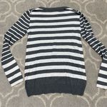 EXPRESS  Women's Striped Sweater - Black and White Photo 4