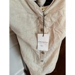 Prómesa Women's Promesa Linen Blend Romper Oatmeal Beige Size small NWT Photo 3