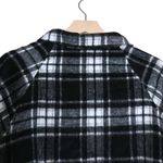 Philosophy  Womens M Black White Plaid Zip Front Jacket Photo 4