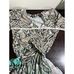 AFRM Ellis Ombre Snakeskin Print Wrap Maxi Dress XS Extra Small Party Cocktail Tan Photo 7