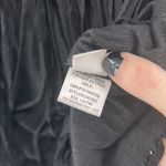 fab'rik  Black Sheath faux suede fringe Dress short sleeve M concert festival Photo 7