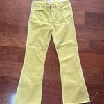 frame denim Frame Yellow Jeans Le Crop Mini Bootcut with Raw Hem 27 Photo 0