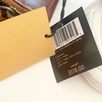 Frye  Melissa Cognac Brown Distressed Leather Crossbody Wristlet Stadium Bag NEW Photo 4