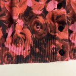 Fashion Bug Imperfect rose cardigan 100% cotton ribbed hem & cuffs square shiny buttons Photo 6