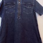 Anthropologie Pilcro Denim Mini Dress PM Westley Regenerative Cotton Heavy Boho Photo 0