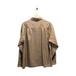 High Profile Vintage Button Down Blouse Beige Size 20W 80โs Neutral Career Glam Tan Photo 10