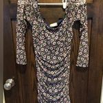 Altar'd State  Floral Ruched Long Sleeve Bodycon Dress - medium Photo 0