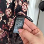 White House | Black Market Sheer long sleeve velvet burnout paisleu print blouse Photo 4