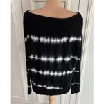 Sundry  Black‎ & White Knit Sweatshirt Top Size 2 (Medium) Boho Athleisure Photo 3