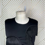Stella McCartney  Fringe Trimmed Sleeveless Top Black Size‎ 36 / US 0-2 Photo 3