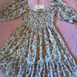 Supernatural by Secret Mission Floral Mini Dress Size S Small Boho Dress Ruffles Multiple Photo 0