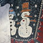 Painted Pony Women's Tapestry Christmas Snowman Sweater Jacket Winter One Size Blue Size XL Photo 6