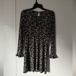 Free People  Dark Blue Floral Long Sleeve Dress Photo 2