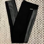 Michael Kors Faux Leather Black Leggings Photo 2