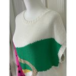 Vintage Koret 80s Fruit Design Knit Top Womens 22 White Size undefined Photo 3