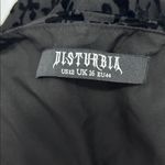 Disturbia Lilias Devore Velour Mesh Tiered Mini Dress Black Size 12 Photo 7