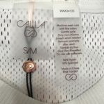 Calia by Carrie Calia Women's Seamless Pointelle Long Sleeve in Pure White size S Photo 2