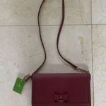 Kate Spade NWT $399 Alek Hazel Court Merlot Purse Photo 0
