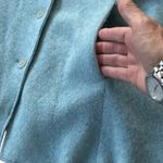 Eileen Fisher  Lambswool / Cashmere Long Line Cardigan Sweater Blue Medium Photo 1