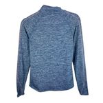 Nike  Dri-Fit Blue Heather Coral Trim 1/4 Zip Long Sleeve Athletic Top Size S Photo 1