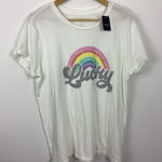 Lucky Brand  Rainbow Graphic Tee Size Medium NWT Photo 0