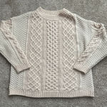 RD Style  Beige Cable Knit Sweater Photo 0