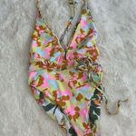 Maaji Deep V Vintage Age Safari Reversible Floral One Piece Swimsuit, S Photo 3