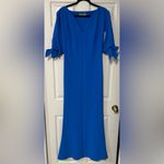 Chiara Boni  La Petite Robe Italy Vibrant Blue Maxi Dress Size 14 Photo 2