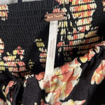 Free People NEW Hilary Printed Keyhole Top Black Combo Photo 7