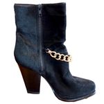 3.1 Phillip Lim  BLACK CALF HAIR AND SUEDE BERLIN CHAIN BOOTIE (39.5) Photo 4