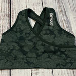 Gymshark Adapt camo seamless sports bra dark green Photo 0