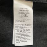 Madewell  Goldie Mini Dress Black 100% Linen Women's Size 4  Minimalist A-line Photo 3