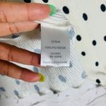 Maison d'Amelie Polka Dot Ruffle Top Large Long Sleeve Mock Neck Classiccore White Photo 8