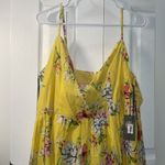 Vince Camuto Yellow Smocked Sundress with Spaghetti Straps Photo 6