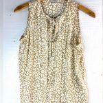 J. Crew XS Workwear Tan and White Women's Top Photo 0