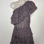 MISA Los Angeles  The Iva One Shoulder Ruffle Mini dress sz XS Photo 2