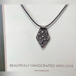 NWT Myra Bag Black and Silver Pendant Necklace Photo 1