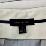 Ann Taylor  Casual High Waist Wide Leg Cropped Pants Waist Belt Size 8 Blue Photo 8