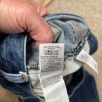 Lucky Legend Drew Mom High Rise Taper Jean 4/27 Denim Paisley Studded Frayed Hem Blue Photo 11