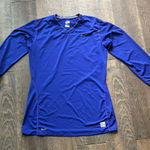 Nike Pro, women's vibrant blue‎ fitted long sleeve athletic shirt Size X Large Purple Photo 0